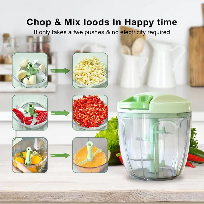 Portable Manual Hand Food Processor
