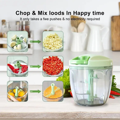 Portable Manual Hand Food Processor