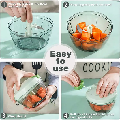 Portable Manual Hand Food Processor