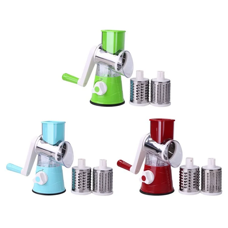 Multi-Functional Rotary Vegetable Cutter & Cheese Grater
