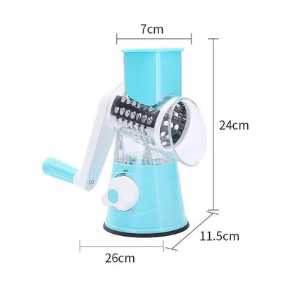 Multi-Functional Rotary Vegetable Cutter & Cheese Grater