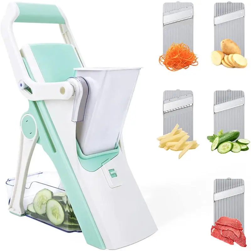 Multifunctional Vegetable Cutter, Slicer & Grater – Manual Kitchen Chopper