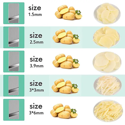 Multifunctional Vegetable Cutter, Slicer & Grater – Manual Kitchen Chopper