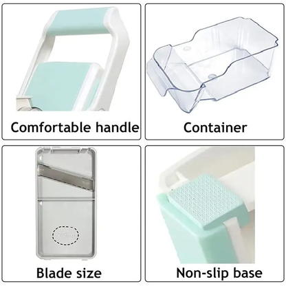 Multifunctional Vegetable Cutter, Slicer & Grater – Manual Kitchen Chopper