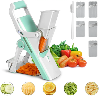 Multifunctional Vegetable Cutter, Slicer & Grater – Manual Kitchen Chopper