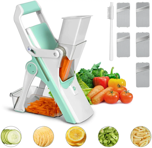 Multifunctional Vegetable Cutter, Slicer & Grater – Manual Kitchen Chopper