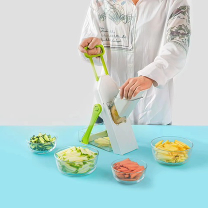 Multifunctional Vegetable Cutter, Slicer & Grater – Manual Kitchen Chopper