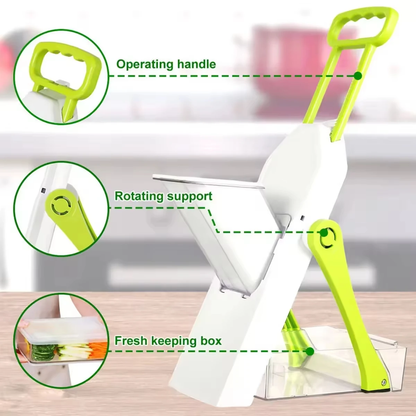 Multifunctional Vegetable Cutter, Slicer & Grater – Manual Kitchen Chopper