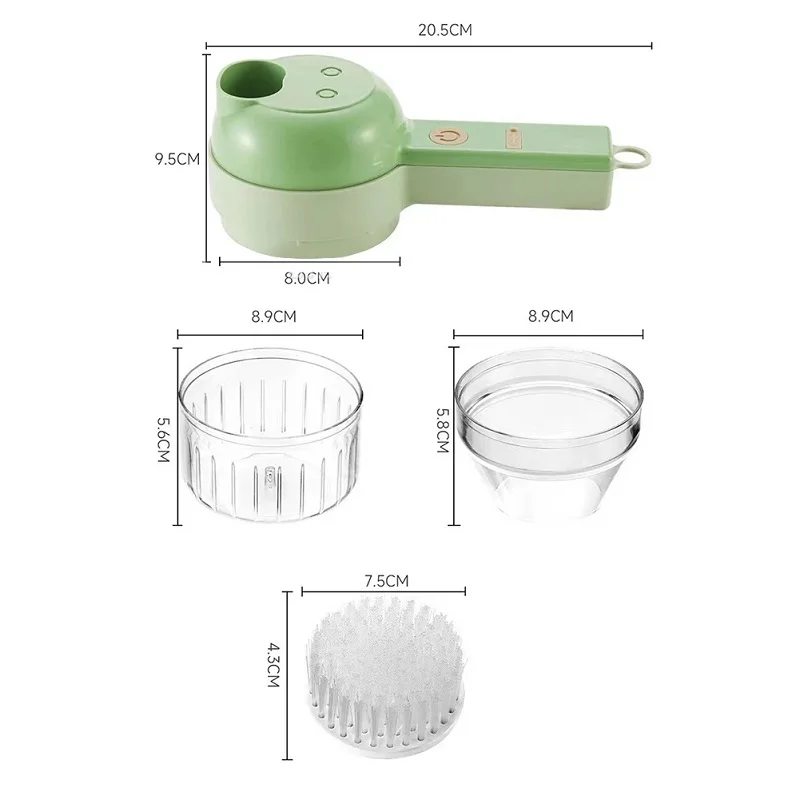 Electric Vegetable Chopper & Slicer – Multifunctional Garlic, Onion & Vegetable Cutter