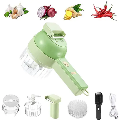 Electric Vegetable Chopper & Slicer – Multifunctional Garlic, Onion & Vegetable Cutter