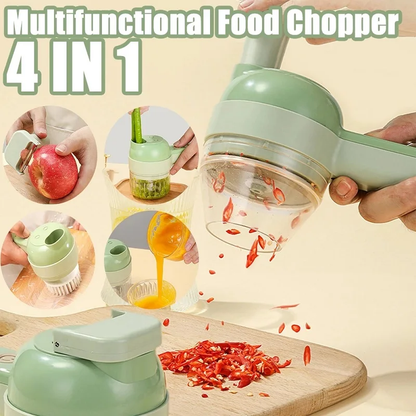Electric Vegetable Chopper & Slicer – Multifunctional Garlic, Onion & Vegetable Cutter