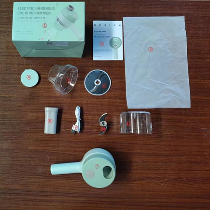 Electric Vegetable Chopper & Slicer – Multifunctional Garlic, Onion & Vegetable Cutter