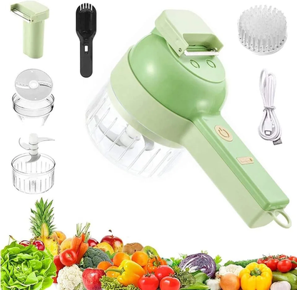 Electric Vegetable Chopper & Slicer – Multifunctional Garlic, Onion & Vegetable Cutter