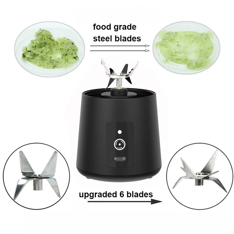 Portable USB Rechargeable Blender Bottle