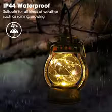 Vintage Portable Oil Lamp Christmas LED Night Light