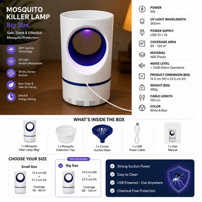 USB Mosquito Killer Lamp – Large Size